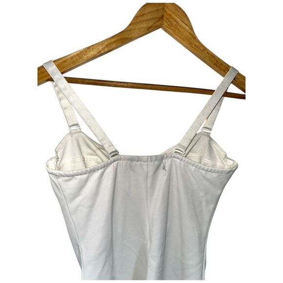 Nancy Ganz Body Slimmers 34D White Shapewear Slip Dress Underwire Bra Lingerie - Picture 6 of 9
